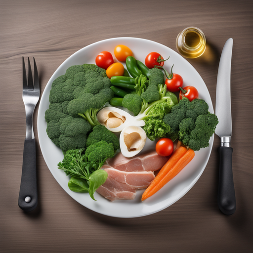 un-piatto-bilanciato-di-verdure-proteine-e-carboidrati-per-raffigurare-una-dieta-equilibrata