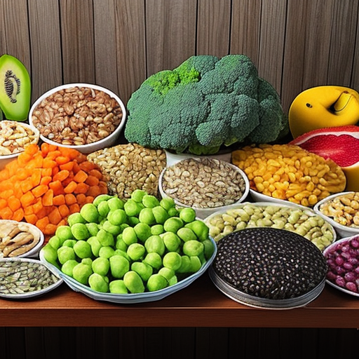 a-colorful-array-of-healthy-foods-including-fruits-vegetables-nuts-seeds-and-fish-arranged-on--