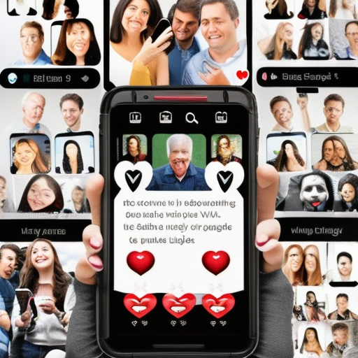 a-collage-of-images-representing-love-technology-and-smartphones-with-people-using-dating-apps-a-